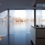 Watervilla De Omval of Amstel River Floating House, Modern Houseboat from Amsterdam: Modern Houseboat From Amsterdam   Panoramic View