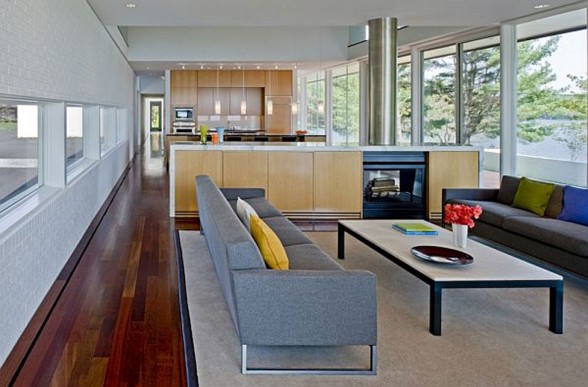 Modern Residence with Beautiful Views of Lake Anna - Livingroom