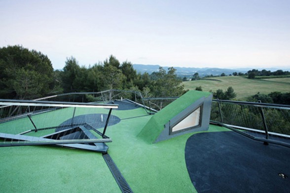 Modern Villa with Rooftop Golf Course - Mini Golf