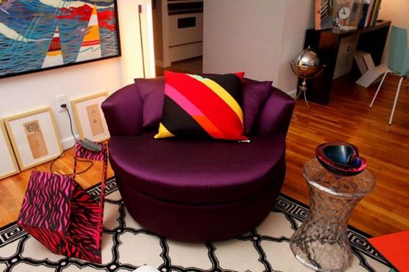 Rafael De Cardenas with Great Interior Ideas - Dark Couch