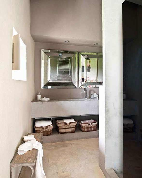Rustic Interior Ideas from A Farmhouse in Spain - Bathroom