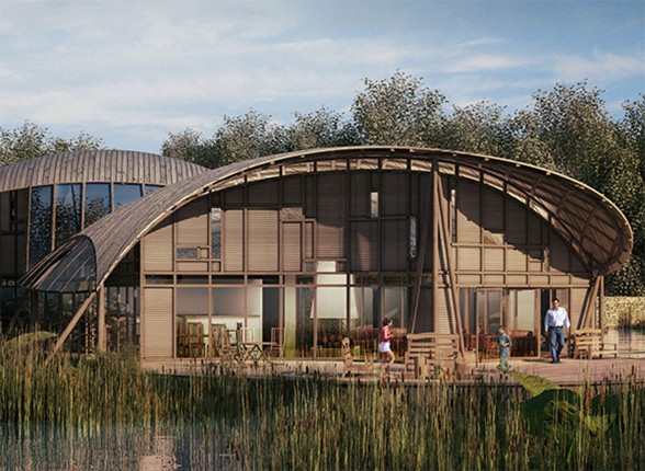 Sustainable Wooden Home Design in England - Lake
