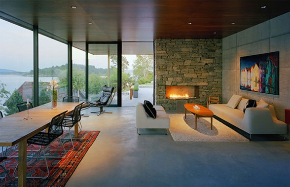 The Gunderson House, Mountain Residence from WRB Architecture - Fireplace