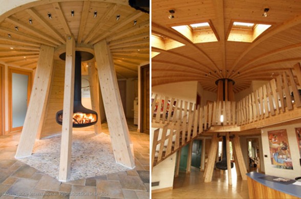 Wooden Dome Design from Patrick Marsilli - Interior
