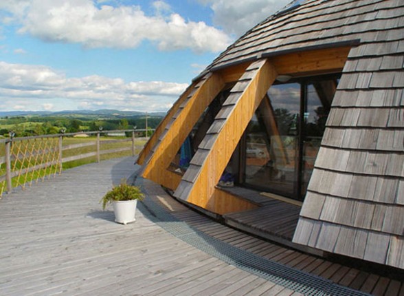 Wooden Dome Design from Patrick Marsilli - Terrace
