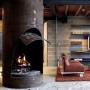 Astounding House Architecture for a Mountain Residence: Astounding House Architecture For A Mountain Residence   Fireplace
