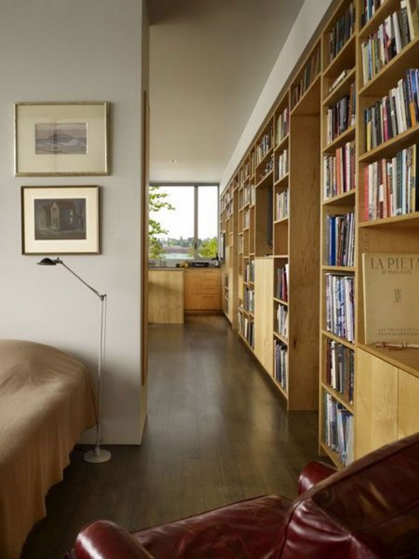 Beautiful Rooftop Residence by Miller Hull Partnership - Bookshelf