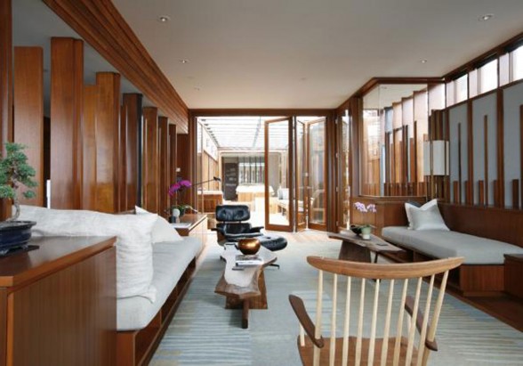 Beautiful Weekend Cottage Design in Carmel, California - Living Room