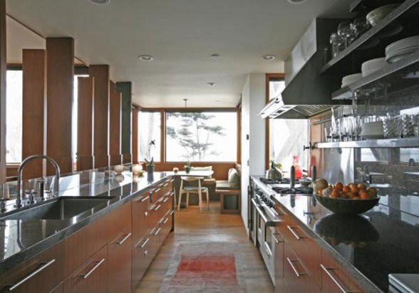 Beautiful Weekend Cottage Design in Carmel, California - Modern Kitchen