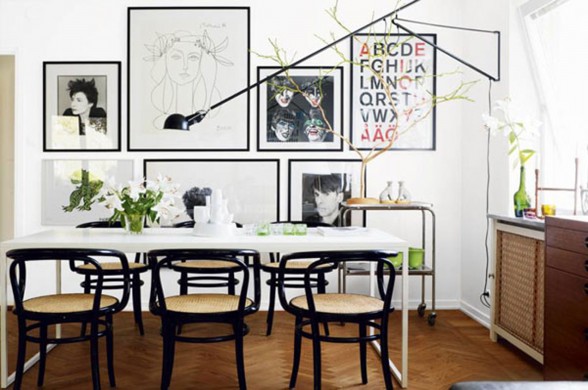 Beautiful White Interior Design in a Small Apartment Plans
