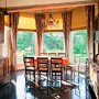 Beautiful Wooden Villa Design with Amazing Fireplace on Russia: Beautiful Wooden Villa Design With Amazing Fireplace On Russia   Dining Table