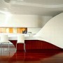 Beijing Chateau, Bold Design and Strong Color Residence from Graft: Beijing Chateau, Bold Design And Strong Color Residence From Graft   Kitchen And Dining Table