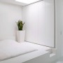 Chic Apartment Design with Bright Theme In Paris: Chic Apartment Design With Bright Theme In Paris   Bedroom With Plant
