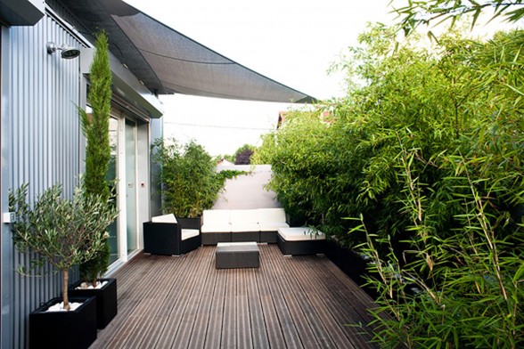 Chic Apartment Design with Bright Theme In Paris - Garden Terrace