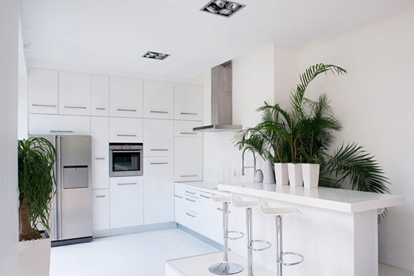 Chic Apartment Design with Bright Theme In Paris - Kitchen