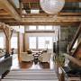 Contemporary House Design from a Barn with High Quality Wood Furniture