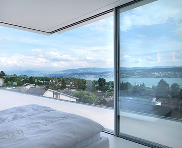Contemporary Lake House in Swiss by Gus Wustemann - Bedroom