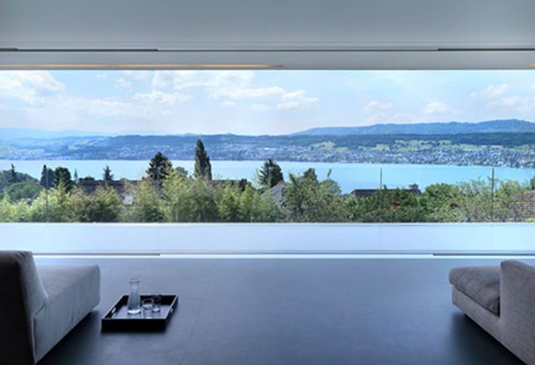 Contemporary Lake House in Swiss by Gus Wustemann - Panoramic View