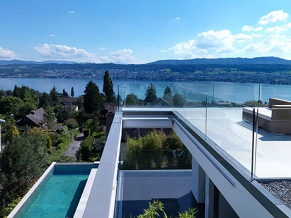 Contemporary Lake House in Swiss by Gus Wustemann - Rooftop