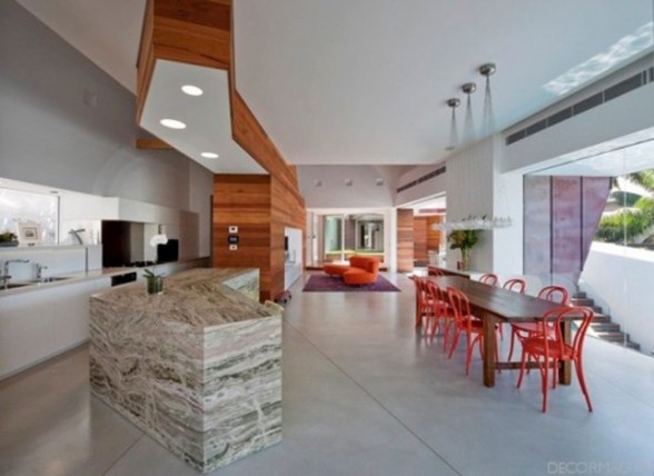 Contemporary Villa Design with Swimming Pool by MCK Architect - Kitchen and Dining Table