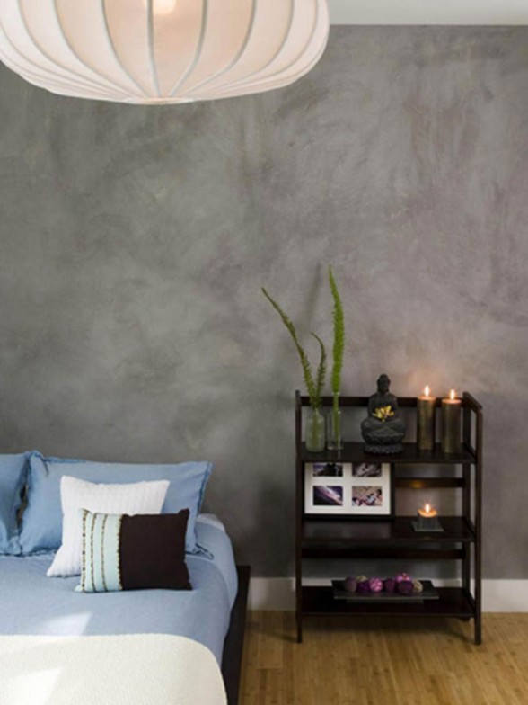Cozy Apartment Design with Dark Furniture Decoration - Bedroom Storage