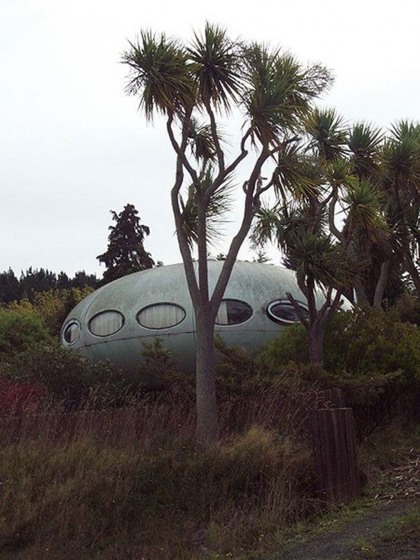 Futuristic Like UFO Shape of a House Plans Extension - in New Zealand