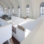 Gothic Church Turned into White Contemporary Home in 2009: Gothic Church Turned Into White Contemporary Home In 2009   Second Floor