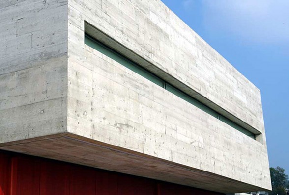 Han Bit House, Slope Concrete House Design in Switzerland by Burkhalter Sumi Architekten - Structure