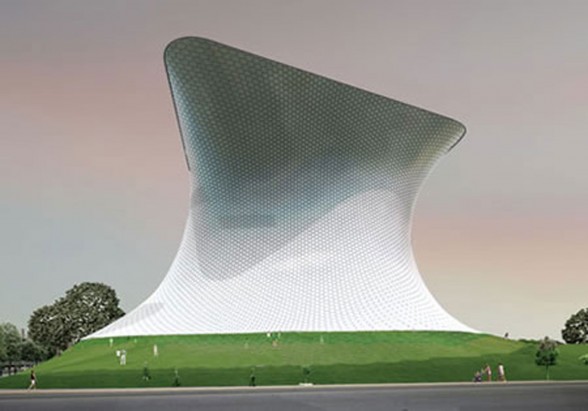 Mexico City Futuristic Building, Soumaya Art Museum - Architecture