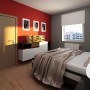 Modern Apartment Design with Red Interior Ideas from Studio Neopolis Slovakia: Modern Apartment Design With Red Interior Ideas From Studio Neopolis Slovakia   Bedroom