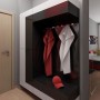 Modern Apartment Design with Red Interior Ideas from Studio Neopolis Slovakia: Modern Apartment Design With Red Interior Ideas From Studio Neopolis Slovakia   Wardrobe