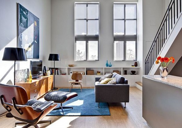 Modern Apartment Ideas from Beauparlant Design, the Riverdale Loft - Living room