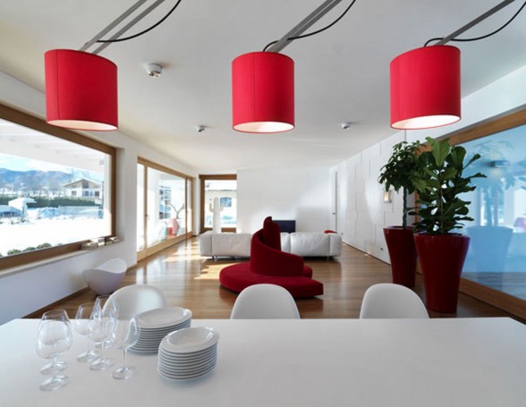 Modern Countryside House Design in Italia from Damilano Studio - Dining Room