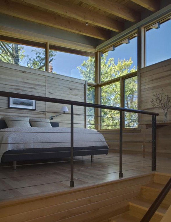 Modern Lake House with Amazing Interior Design from Finne Architect - Bedroom