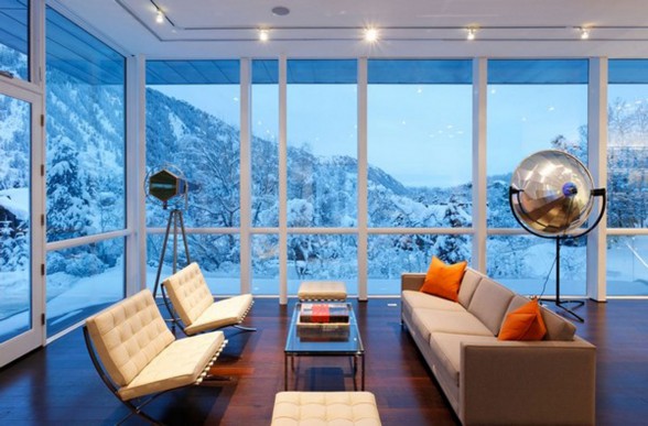 Modern Residence in Aspen Mountain from Studio B Architects - Living Room
