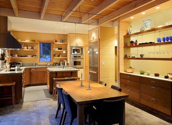 Mountain Guide Houses, a Johnston Architects Design - Kitchen and Dining Table