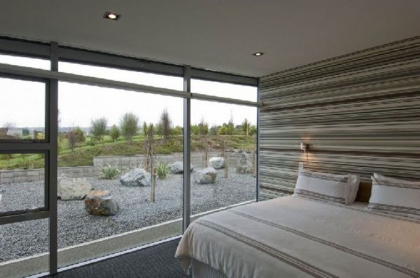 New Zealand Retreat, Modern Style in Solid Boxes Architecture - Bedroom