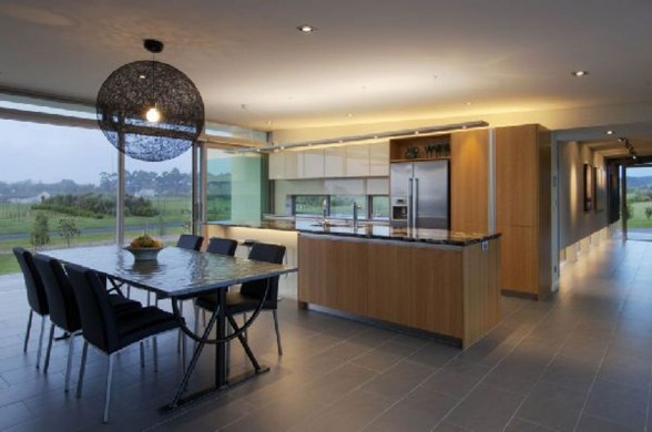 New Zealand Retreat, Modern Style in Solid Boxes Architecture - Kitchen