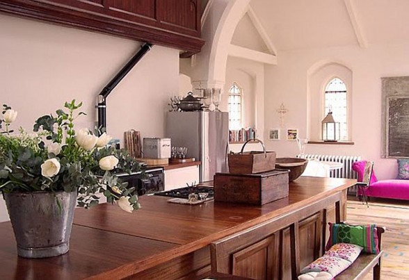 Old Church Turn into Contemporary House - Kitchen