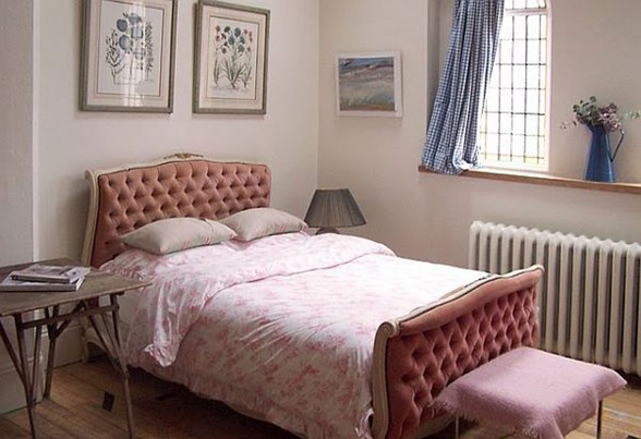 Old Church Turn into Contemporary House - Pink Bedroom