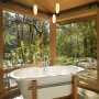 Real Wood House with Forest Environment: Real Wood House With Forest Environment   Bathtub