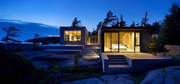 Shift Cottage, Luxury Lake House Design from Superkul in Canada