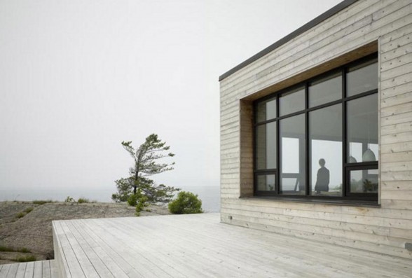 Shift Cottage, Luxury Lake House Design from Superkul in Canada - Terrace