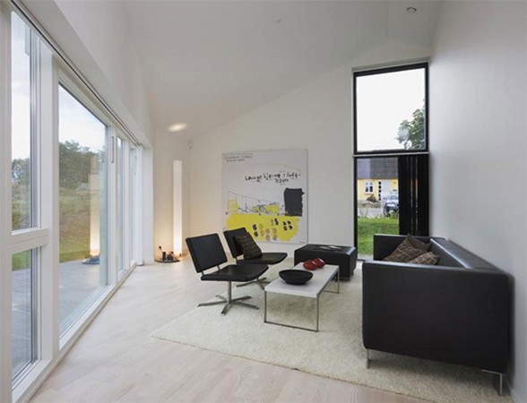Solid Architecture of Country House in Denmark - Living room