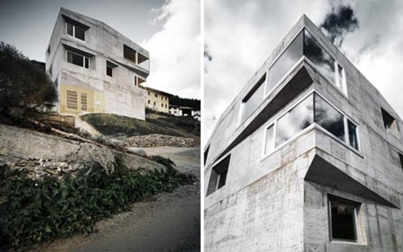 Solid Concrete House Architecture and Minimalist Interior Design in Berlin - Environment