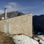Stone Mountain House Design in Rocky Mountain of Swiss: Stone Mountain House Design In Rocky Mountain Of Swiss