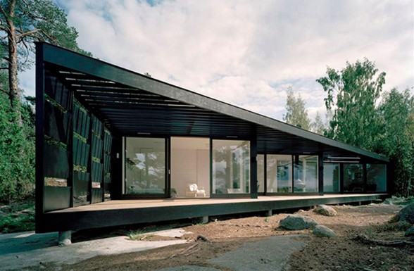 Summer Cottage House with Modern Style from Tham & Videgard Hansson Arkitekter