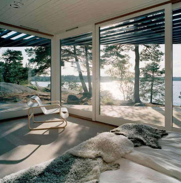 Summer Cottage House with Modern Style from Tham & Videgard Hansson Arkitekter - Bedroom
