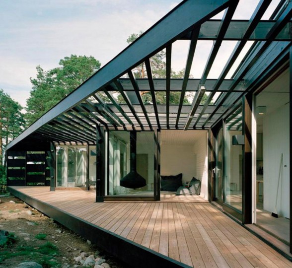 Summer Cottage House with Modern Style from Tham & Videgard Hansson Arkitekter - Terrace