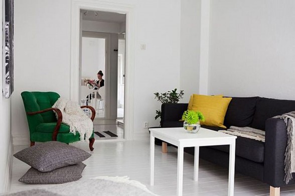 Swedish Interior Ideas in White Color - Livingroom
